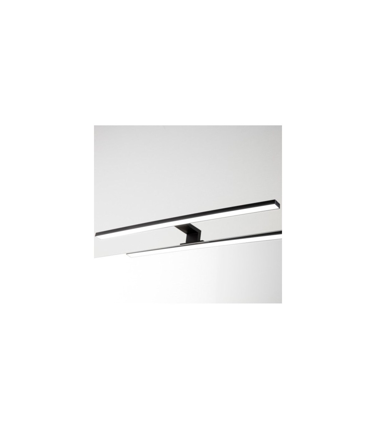 Aplique Baño 8W 650Lm 60cm IP44 4000K Negro