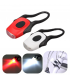 Linterna bicicleta 2 LED delantera blanca.