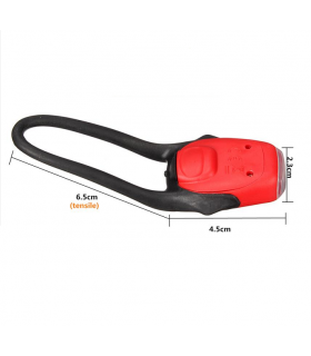 Linterna bicicleta 2 LED delantera blanca.
