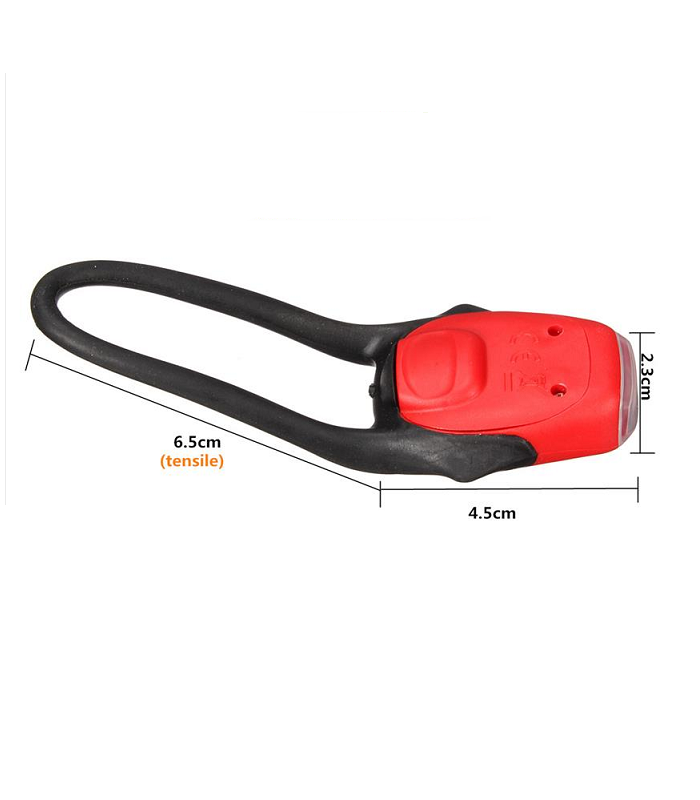 Linterna bicicleta 2 LED delantera blanca.