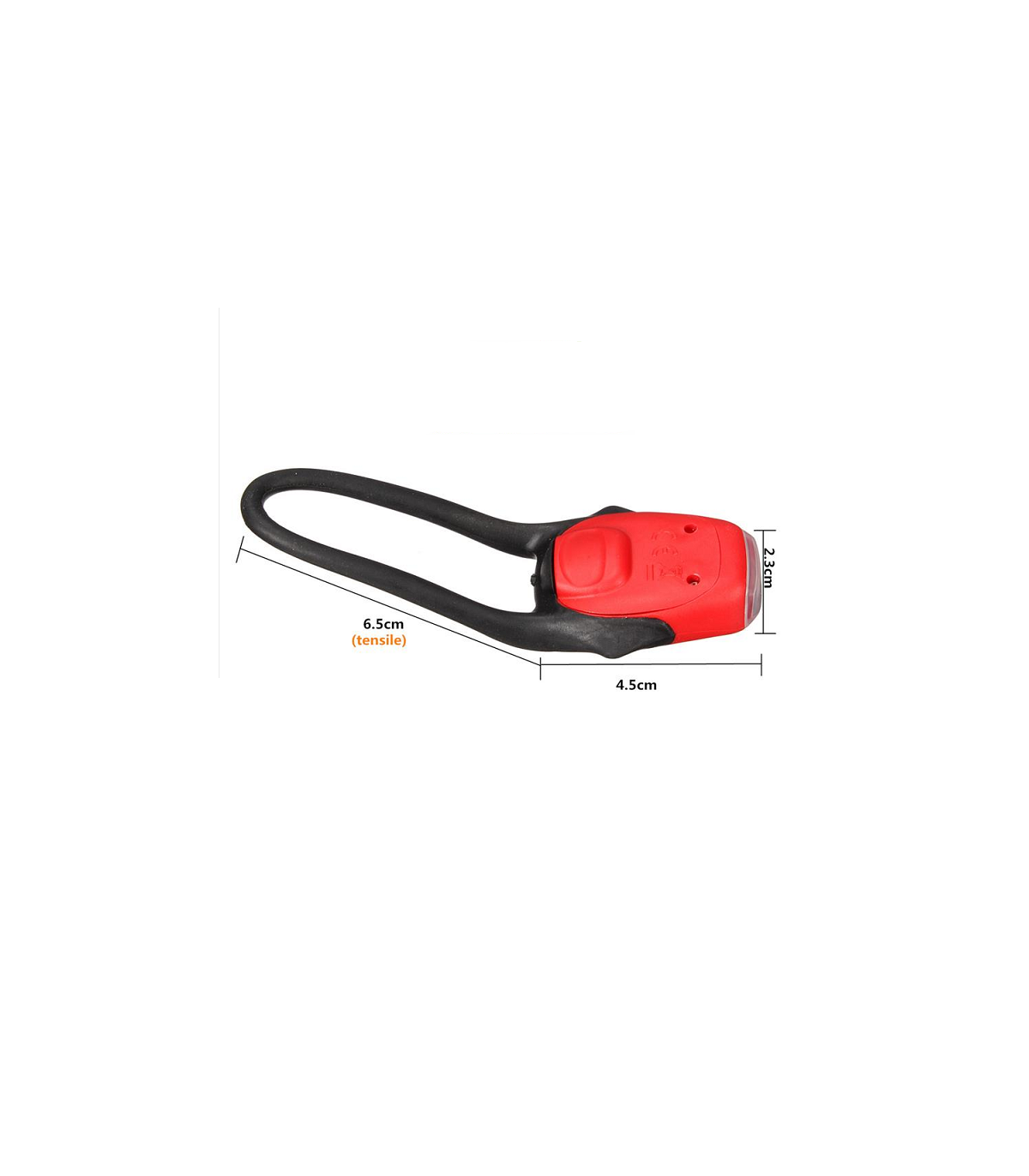 Linterna bicicleta 2 LED delantera blanca.