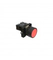 Pulsador Retorno Rojo 22mm Plástico 1NO