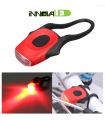 Linterna bicicleta 2 LED trasera roja.