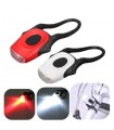 Linterna bicicleta 2 LED trasera roja.