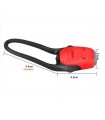 Linterna bicicleta 2 LED trasera roja.
