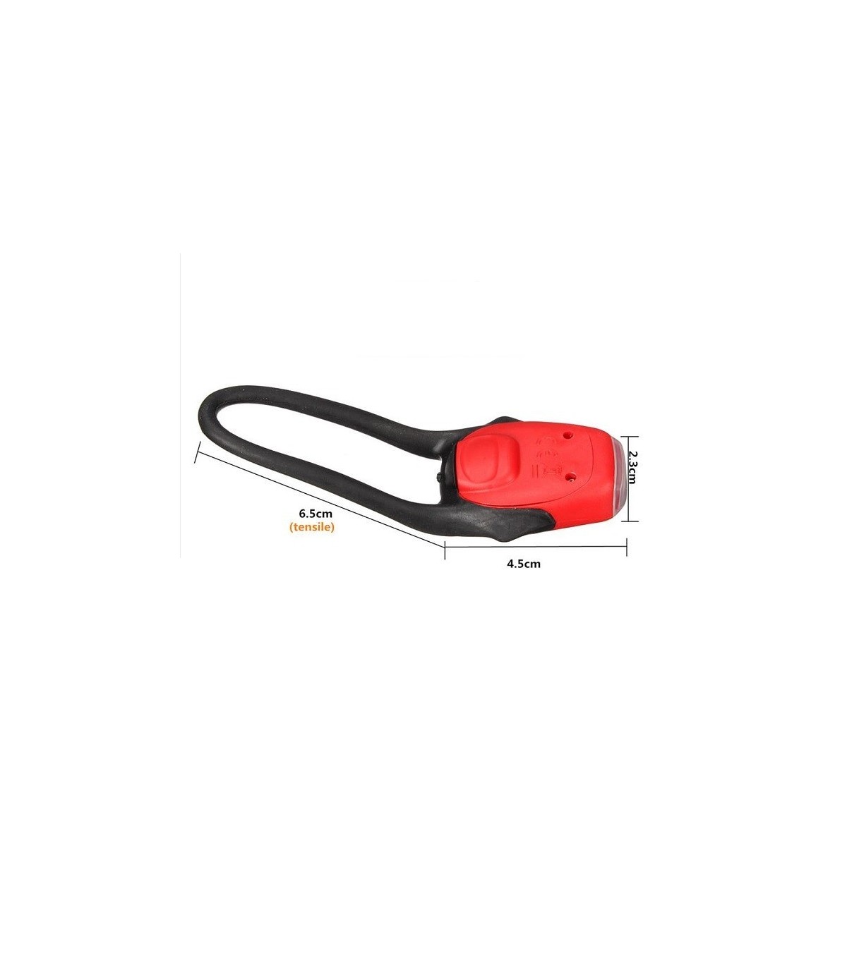 Linterna bicicleta 2 LED trasera roja.