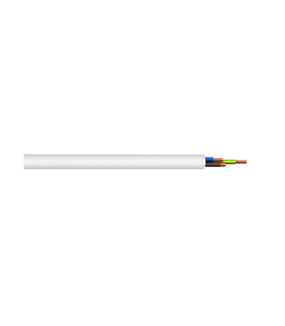 Manguera H05VV-F CPR 3x1.5mm² Blanco (Metro)