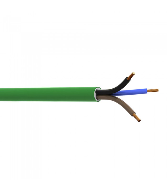 Manguera H05Z1Z1-F 3x1mm² Libre de Halógenos Verde (Metro)