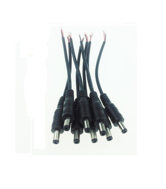 Conector para tiras LED DC macho.