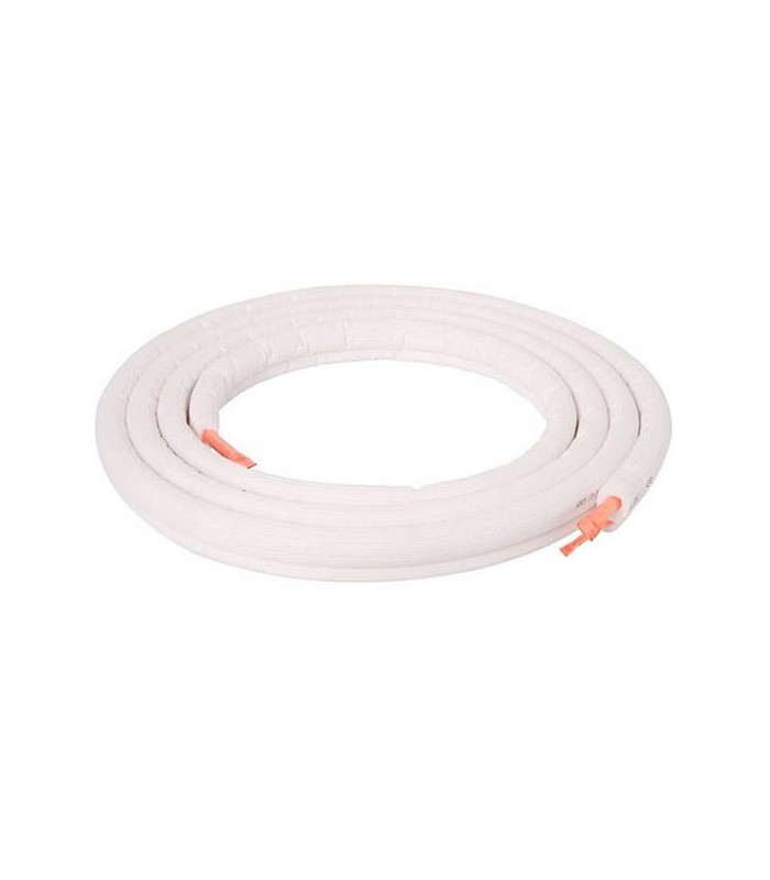 Rollo de tubo Cobre Aislado Doble 1/4 + 1/2 (20m)