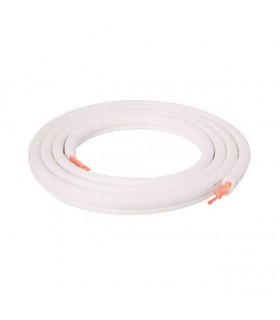 Rollo de tubo Cobre Aislado Doble 3/8 + 5/8 (20m)