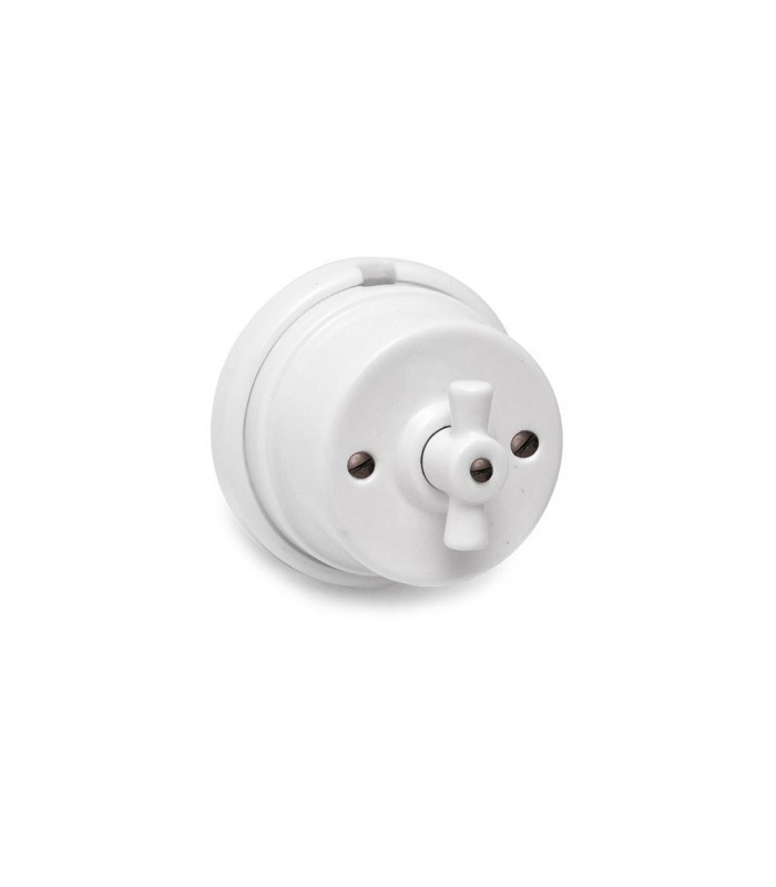 Conmutador Lazo Porcelana Serie Vintage 10A 250V