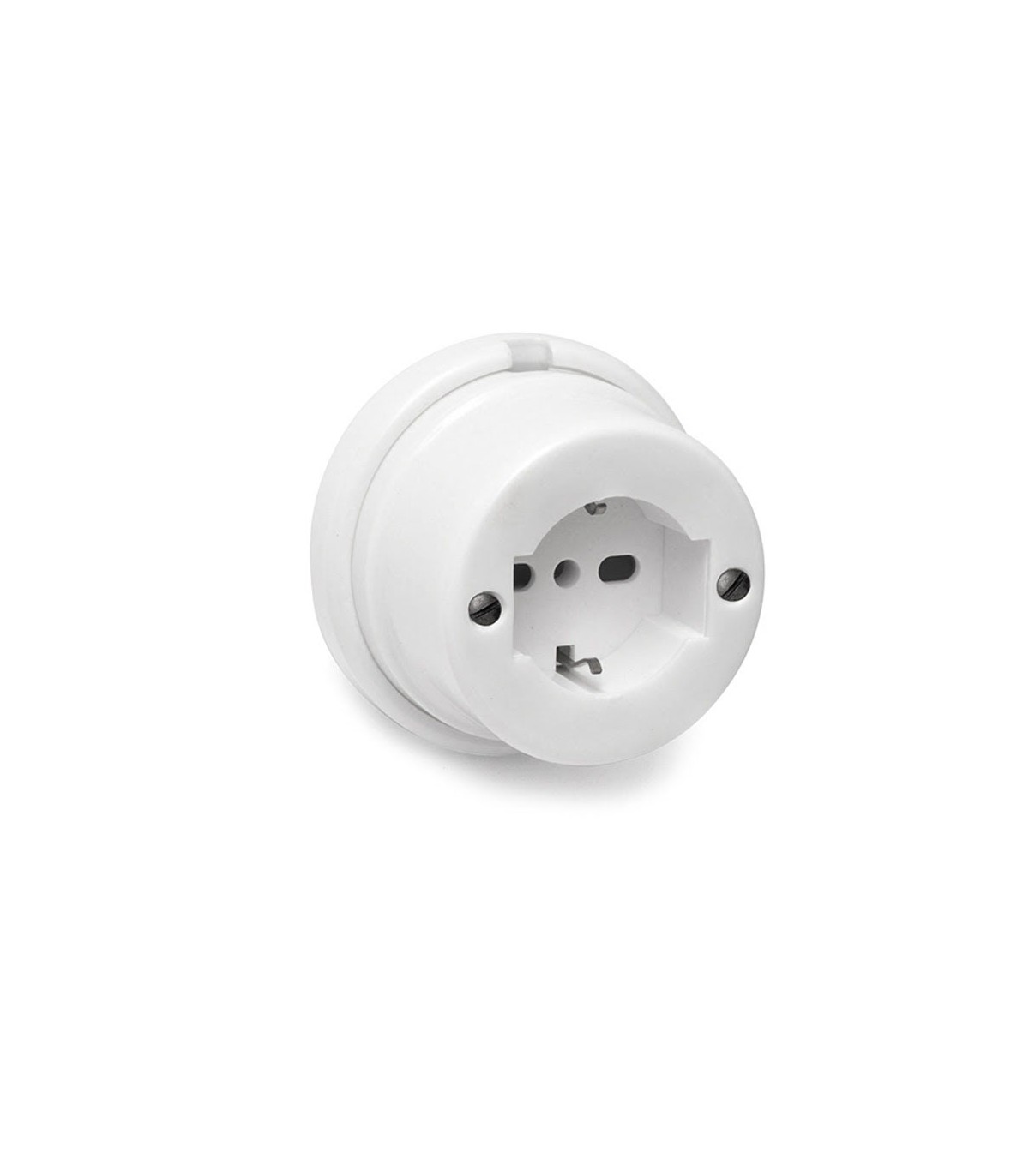 Base Schuko TT Porcelana Serie Vintage 16A 250V