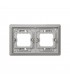 Marco 2 Elementos Para Empotrar IP55 Gris Simon 44 Aqua