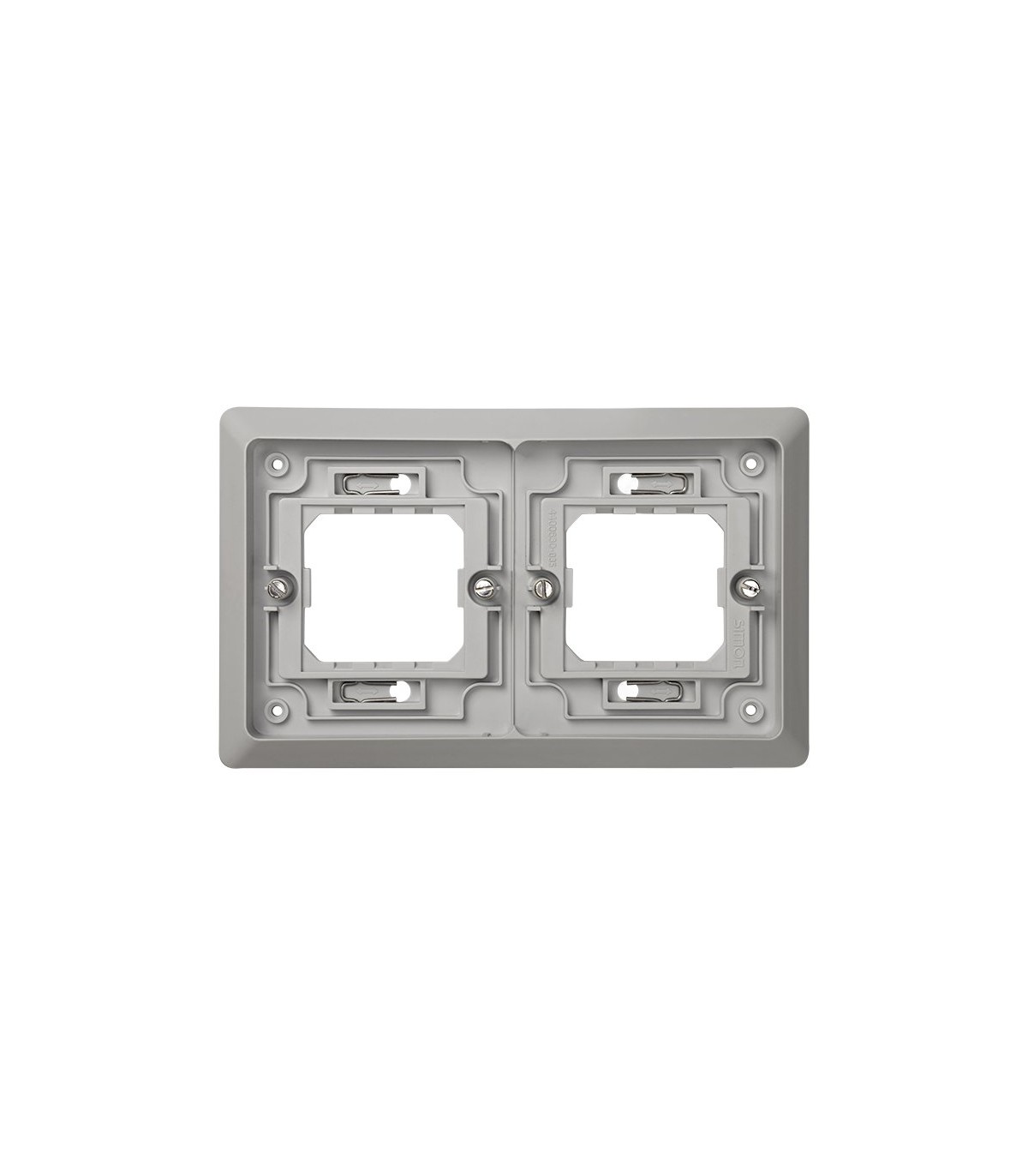 Marco 2 Elementos Para Empotrar IP55 Gris Simon 44 Aqua