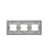 Marco 3 Elementos Para Empotrar IP55 Gris Simon 44 Aqua