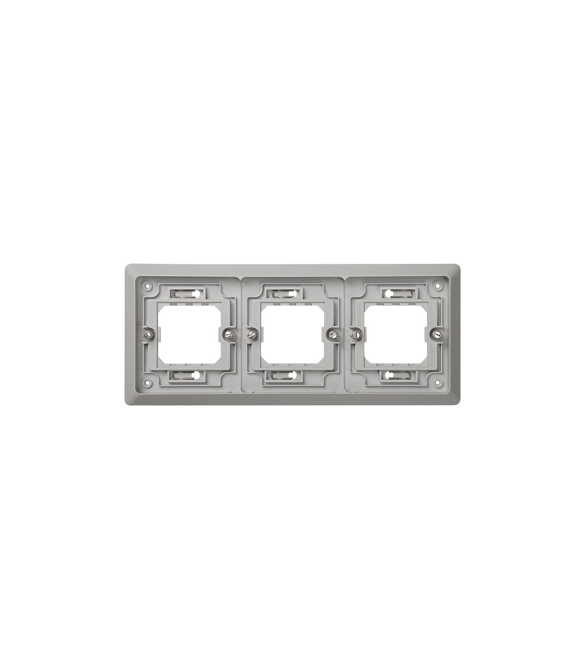 Marco 3 Elementos Para Empotrar IP55 Gris Simon 44 Aqua