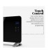 Radiador Convector de cristal Negro 1500W