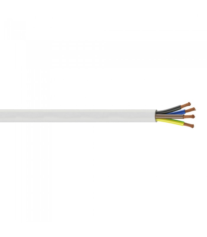 Manguera H05VV-F CPR 4x1.5mm² Blanco (Metro)