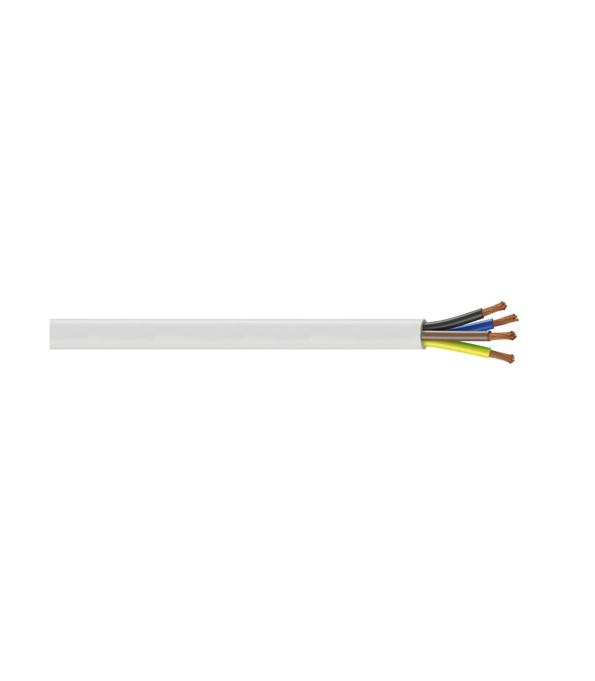 Manguera H05VV-F CPR 4x1mm² Blanco (Metro)