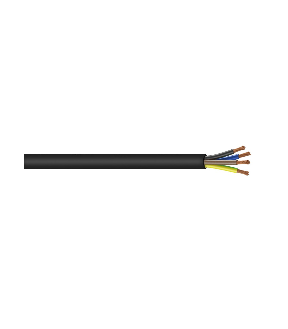 Manguera H05VV-F CPR 4x1mm² Negro (Metro)
