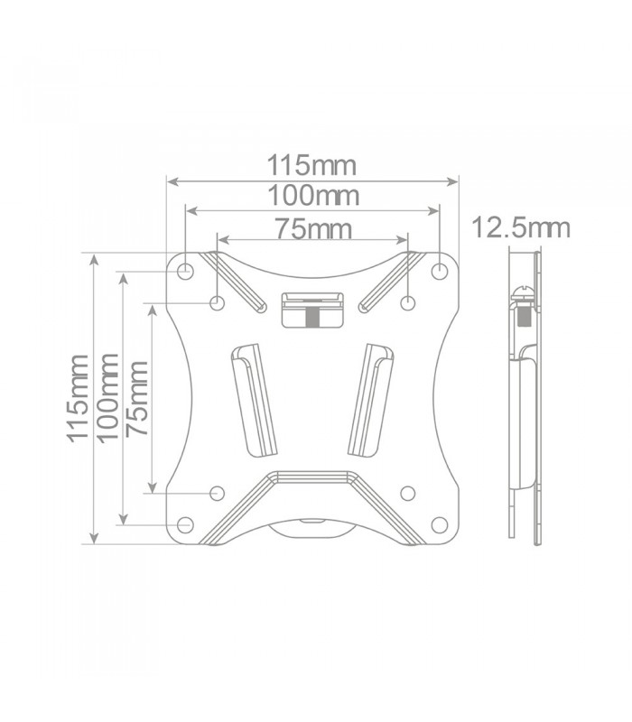 Soporte de TV fijo 13" / 27"