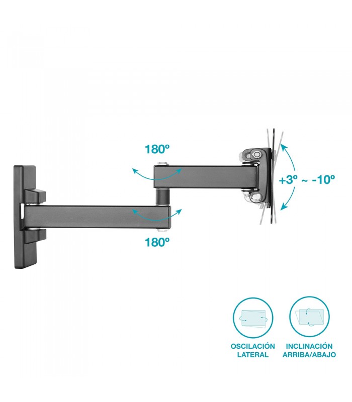 Soporte de TV con brazo 13" / 27"