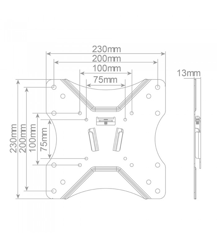 Soporte de TV fijo 23" / 42"