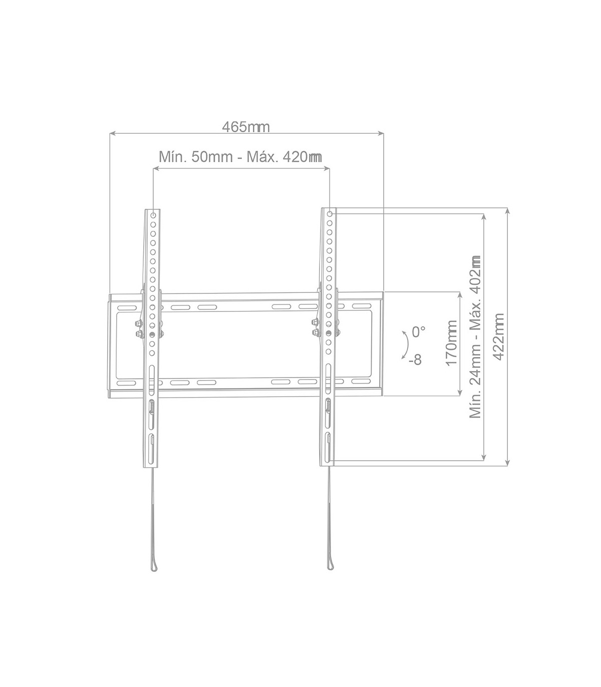 Soporte de TV Inclinable 32" / 55"