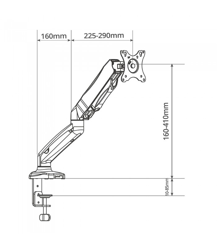 Soporte TV / Monitor Brazo Articulado 13" / 27"