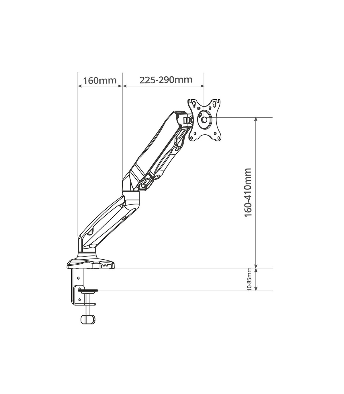 Soporte TV / Monitor Brazo Articulado 13" / 27"