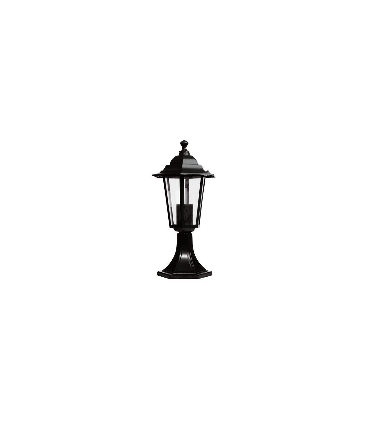 Farol aluminio sobremuro E27 IP44 SERIE ALMA