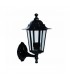 Farol aluminio brazo por abajo E27 IP44 Negro