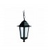 Farol Aluminio colgante E27 IP44 Negro.