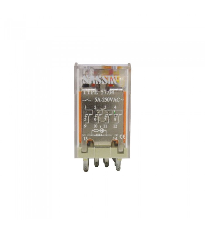 Relé Enchufable Electromagnético 5A 4NOC AC24V