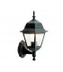 Farol aluminio brazo por abajo E27 IP44 Negro