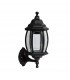 Farol aluminio brazo por abajo E27 IP44 Negro. SERIE ALEJANDRA