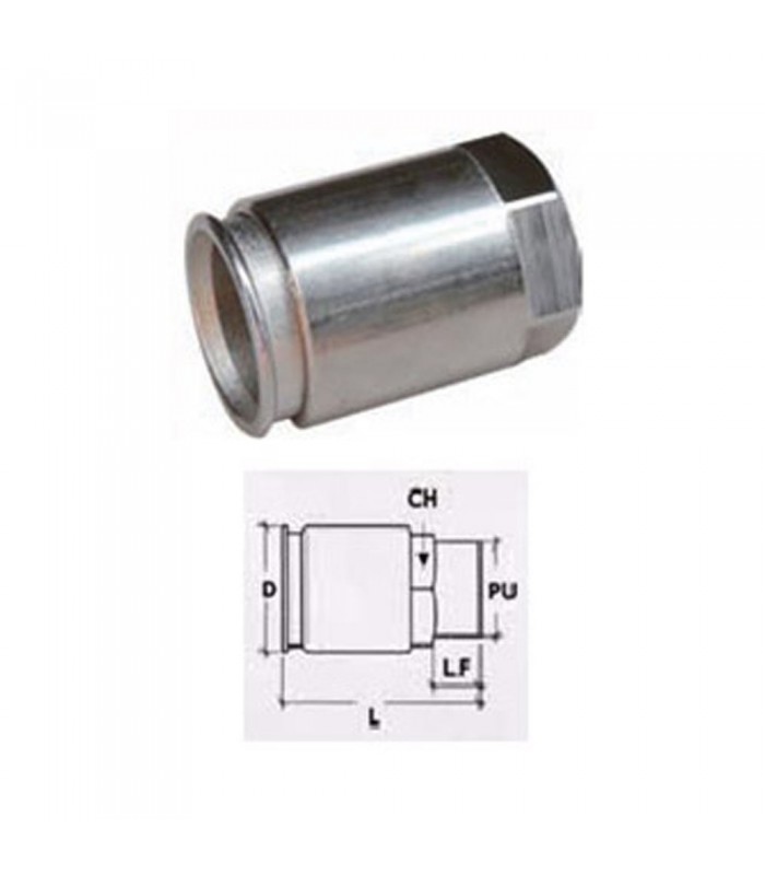 Racor "Click" IP67 M63x1,5 Tubo de Acero