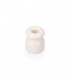 Aislador Porcelana para Cable Trenzado Blanco