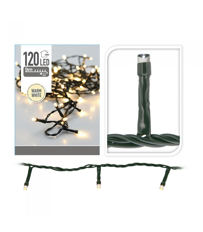 Guirnalda 120 Led Fija 12m IP44 3000K