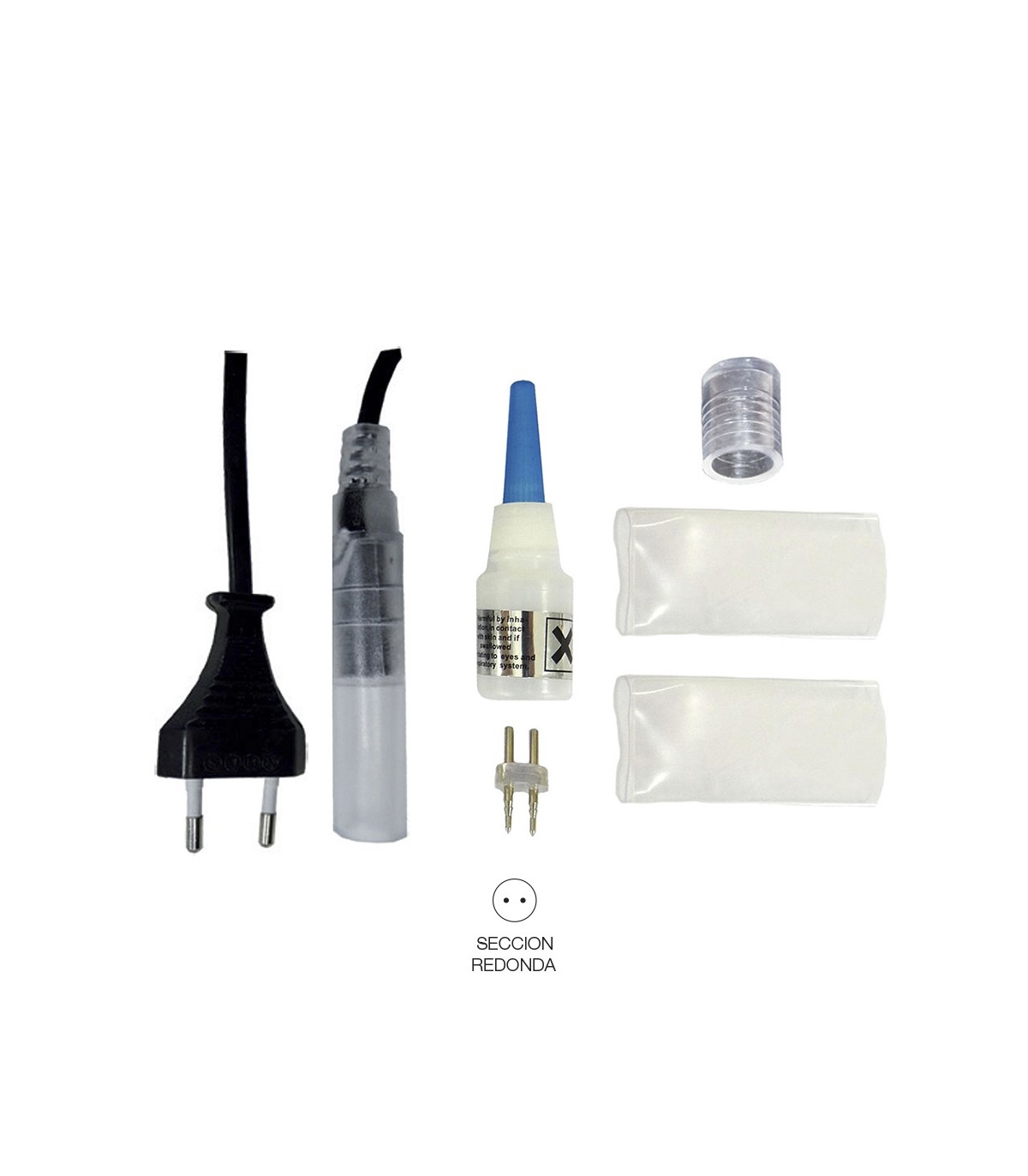 Alimentador Contector Tubo Flexilux / Flexiled 2 Vías