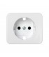 Tapa Enchufe Schuko Blanco Simon 75