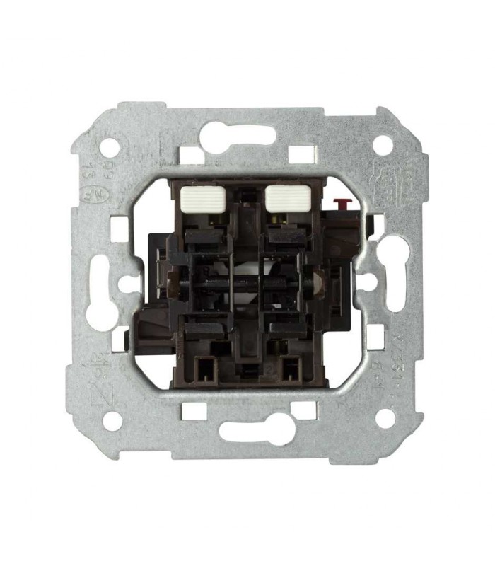 Grupo de 2 pulsadores para persianas 10A 250V con sistema de enclavamiento Simon 75