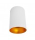 Aplique Superficie Cilindro GU10 Blanco / Dorado