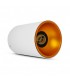 Aplique Superficie Cilindro GU10 Blanco / Dorado