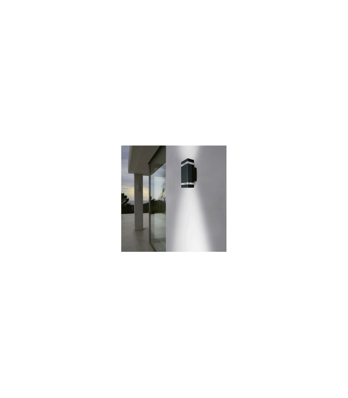 Aplique Pared Rectangular 2xGU10 IP54