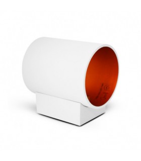 Aplique Pared Cilindro 1xG9 IP20 Blanco / Oro