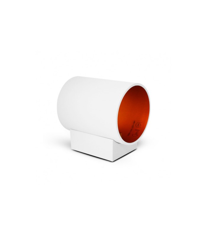 Aplique Pared Cilindro 1xG9 IP20 Blanco / Oro
