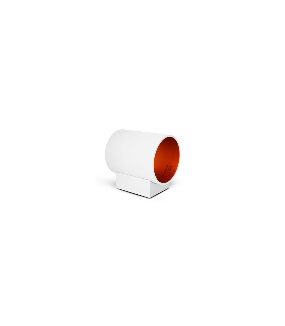 Aplique Pared Cilindro 1xG9 IP20 Blanco / Oro