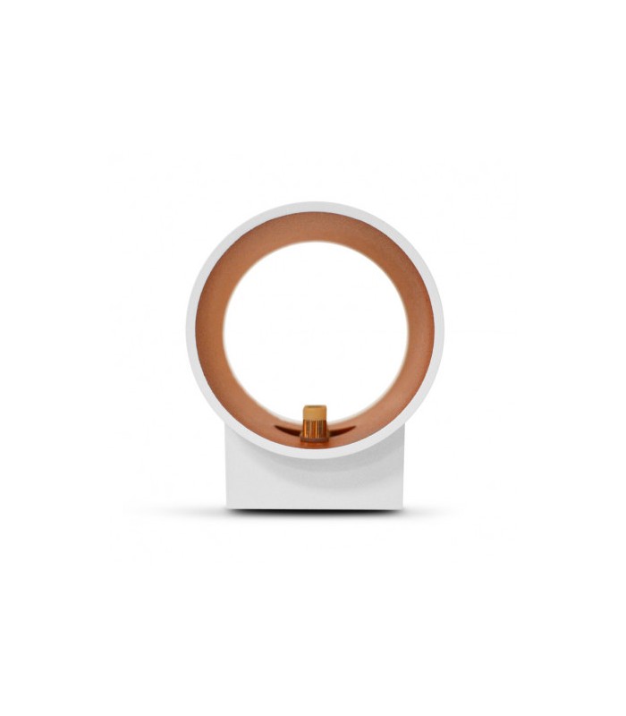 Aplique Pared Cilindro 1xG9 IP20 Blanco / Oro